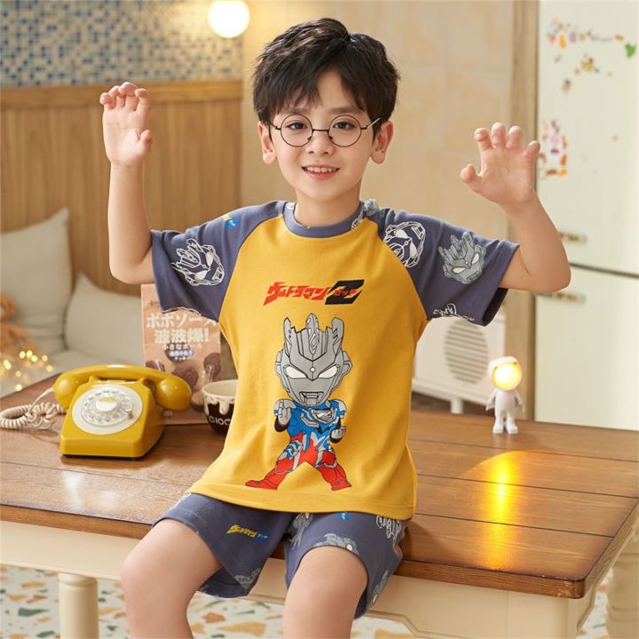 Summer%20Peking%20University%20Pajamas%20Older%20Boys%20Short-Sleeved%20Cotton%20Junior%20High%20School%20Students%20Teenagers%208-12-13-14%20Year-Old%20High%20School%20Student%20Dormitory%20-%20Image%202