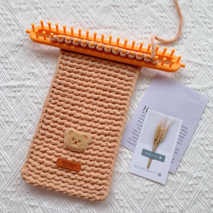 1%20Set%20Scarf%20Knitter%20Rectangle%20DIY%20Handmade%20Knitting%20Loom%20Scarf%20Sweater%20Hat%20Shawl%20Stitching%20Knitter%20Handmade%20Craft%20Weaving%20Tool%20-%20Image%205