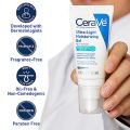 CeraVe Ultra-Light Moisturizing Gel | Hydrating Gel Face Moisturizer with Ceramides, Niacinamide, Hyaluronic Acid | Fragrance Free | Oil-Free | Weightless Mattifying Moisturizer | 1.75 FL Oz(FROM INDIA)JEZ. 