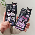 Kuromi Case OPPO CPH2145 CPH2159 CPH2161 CPH2179 CPH2185 CPH2195 CPH2197 CPH2201 CPH2203 Phone Case Fashion Cartoon Cute Kuromi with Lanyard Stand Holder Soft Silicone Rubber Shock-proof Back Cover. 