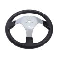Go Kart Steering Wheel Kit UTV Steering Wheel Assembly Kit Metal Universal Fit Enhanced Driving Experience for 110cc 125cc 140cc 150cc Vehicles. 