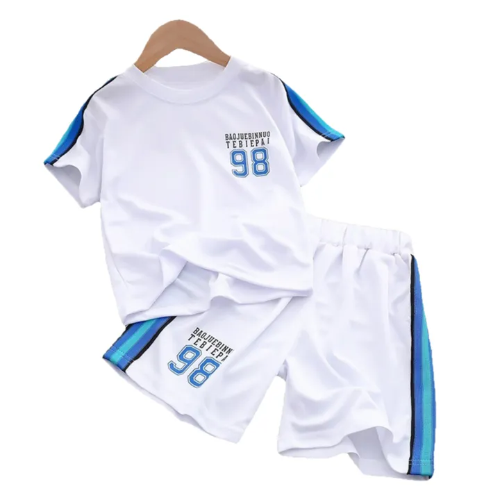 Yfashion%202pcs%20Boys%20Short%20Sleeves%20T-shirt%20Set%20Casual%20Quick-drying%20Tops%20Shorts%20Sportswear%20Training%20Suit%20For%204-10%20Years%20Old%20Kids%20-%20Image%203