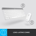 Logitech MK470 Slim Wireless Keyboard and Mouse Combo - Modern Compact Layout, Ultra Quiet, 2.4 GHz USB Receiver, Plug n' Play Connectivity, Compatible with Windows. 