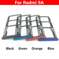 Original New For Xiaomi Redmi 9 9A 9C 9T SIM Card Tray Slot Holder Adapter Accessories Black Blue Green Yello Orange. 