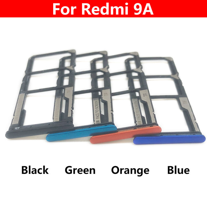 Original%20New%20For%20Xiaomi%20Redmi%209%209A%209C%209T%20SIM%20Card%20Tray%20Slot%20Holder%20Adapter%20Accessories%20Black%20Blue%20Green%20Yello%20Orange%20-%20Image%202