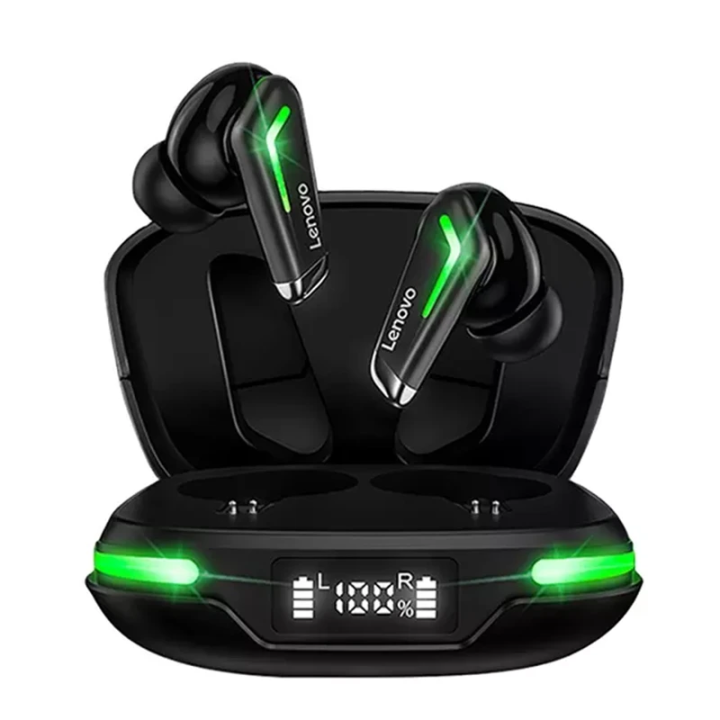 Lenovo Thinkplus GM3 TWS Wireless Bluetooth Earphone With Noise Reduction led headset Bass Audio Headphones Touch Control Gaming Earbuds