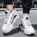 Internet Celebrity Skate Shoes Four-Wheel Heelys Male and Female Student Version Wheel Retractable the Skating Shoes Children Pulley Shoelace Wheel. 