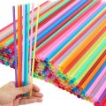 Plain Straws Multi Coloured Drinking Straw Plastic Juice Straw Disposable Bendable Straw. 