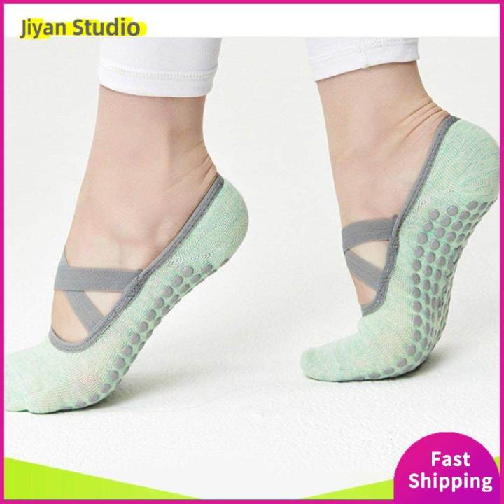 Slingback Yoga Socks For Women - Non-Slip Breathable Half Socks For Pilates & Fitness