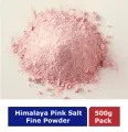 Himalayan Pink Salt Fine Powder 500g Pack 100% Pure natural salt, Boosts Immunity, Metabolism, Stabilizes blood pressure, diabetes, Treats Sinus and more health benefits. 