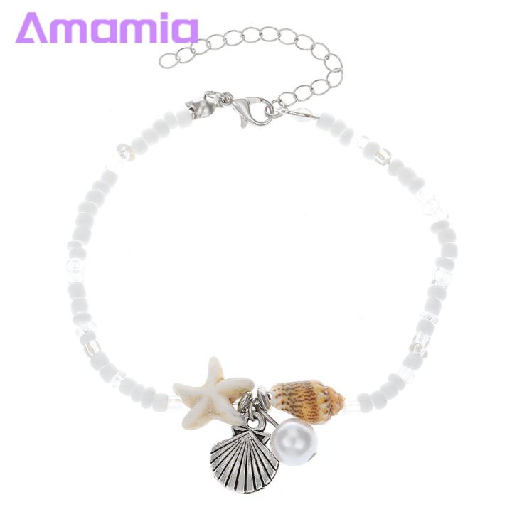 Seashell%20Anklet%20Jewelry%20Boho%20Beach%20Anklet%20Bracelet%20Handmade%20Shell%20Beaded%20Foot%20Chain%20with%20Adjustable%20Braided%20Conch%20Starfish%20Charm%20Stylish%20Foot%20Jewelry%20Adjustable%20Beach%20Anklet%20-%20Image%202