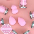 3 peices Fashion for Dry and Wet Use Multi-color Waterdrop Cosmetic Sponge Blending Sponges Makeup Sponge Blender Foundation Powder Puff. 