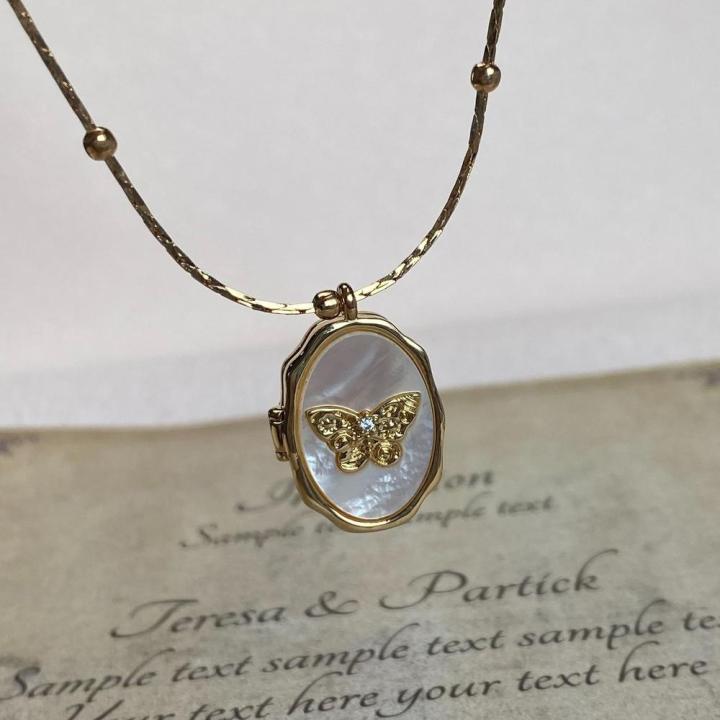 Vintage%20Pendant%20Necklace%20High-Quality%20Embedded%20Plated%20Photo%20Album%20Locket%20Adjustable%20Chain%20Aesthetic%20Butterfly%20Necklace%20for%20Women's%20Jewelry%20Dress%20Accessorizing%20Keepsake%20Necklace%20Jewelry%20Collector%20Sentimental%20Gift%20-%20Image%208