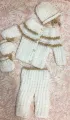 NEWBORN - 1 YEAR  Charming Wool Suite Set  Gift Pack  Baby Dress  Kids Cloths Baby Kit Newborn Dress Jacket Set. 