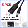USB to DC Power Cable 5V to 12V DC Power Converter Router Cable Module 5.5x2.1mm. 