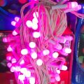 LED Light Pink color white wired  100 LED Christmas, Vesak Lights Decoration String Lights 35ft. 