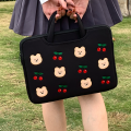 Cute Bear Laptop Bag Sleeve Handbag13.3 /13.6/14/15.6/16 Inch Portable Computer Sleeve Case for Macbook Ipad pro11/10.9/10.5. 