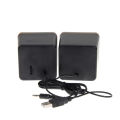 Portable Computer Speakers 2 Pcs USB Power Computer Speakers Stereo 3.5mm For Desktop PC Laptop Mini Wired Bass Sound Speaker Multimedia. 