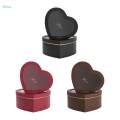 2Pcs Empty Heart Shaped Gift Boxes with Clear Lids Cardboard Boxes for Proposal Valentines Day. 