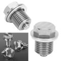 Magnetic Oil Drain Plug, Wide Application Car Oil Drain Plug 1 Pair for Replacement. 