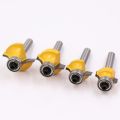 Woodworking router bit beading type 1/4X1/4 corner round over wood edging router bit (6.35mm shank). 