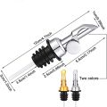 Metal Lid Pourer Stainless Steel Auto Pourer Coffee Syrup Dispenser Gravity Flipping Dust Lid Olive Oil Liquor Bottles Metal Pour Spout Bar Accessories Pouring Spout. 