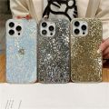HODON Bling Glitter Diamond Lattice Rhinestones Sequins Phone Case For iPhone 15 12 13 14 Pro Max 15 Plus Cases Electroplated Sparkling Protection Back Cover. 