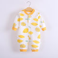 Yfashion Baby Romper Infant Cotton Long Sleeves Cute Printing Breathable Jumpsuit For 0-1 Years Old Boys Girls Cotton. 