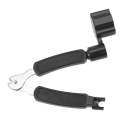 TWEXQNY 5X Black 3 in 1 Multifunction Guitar String Winder String Cutter Pin Puller. 