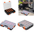 Double Side Tools Box Organizer Plastic Small Parts Storage Case Tool Storage Box Toolbox Container for Screws Nuts Nails Bolts. 