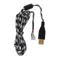 【FOOT SOFA】 DIY Universal Umbrella Rope Mouse Cables Soft Durable Mouse Line Replacement Mouse Wire. 