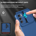 For OPPO A16 Phone Case Hard Sliding Lens Protect Kickstand Back Cover. 