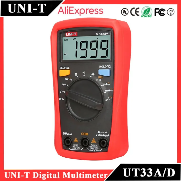 Multimeter Ut33 UNI-T UT33A UT33B UT33C UT33D Plus Pocket Multimeter Digital Ammeter ...