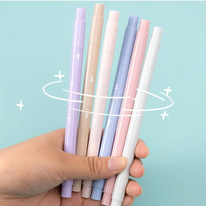 Panda%20Online%206PCS%20Double%20Head%20Tips%20Highlighter%20Morandi%20Soft%20Tip%20Light%20Color%20Eye%20Protection%20Marker%20Pen%20DIY%20Photo%20Diary%20Journal%20Fluorescent%20Pens%20-%20Image%208