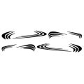 Car Two side RV Stripes Graphics Decals Car Stickers Vinyl Graphics for Caravan Travel Trailer Camper Van. 
