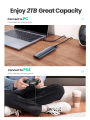 UGREEN M.2 NVMe SSD Enclosure, USB C 3.1 Gen 2 to M-Key M&B-Key NVMe NGFF PCIe 10Gbps External Enclosure Thunderbolt 3 Compatible with MacBook Pro, WD, Samsung, Toshiba, 2230/2242/2260/2280 NVMe PCIe SSD. 