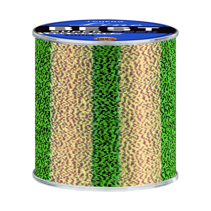 bellylady 1 Roll 500-meter Fishing Line 3d Monofilament Fishing Line Color-changing Spotted Invisible Nylon Wire