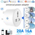 20A Tuya Universal Smart WiFi Smart Plug with Power Monitoring and Timer Function. 