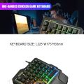 Gaming Keyboard One handed Mechanical Portable Mini Gaming Keypad Game Controller. 