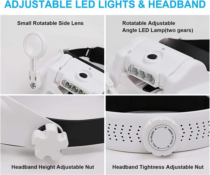Z30%20Headband%20Magnifier%20Illuminated%20Rechargeable%20Repair%20Solder%20Magnify%20Glasses%20Interchangeable%20Lens%20Third%20Hand%20Loupe%20For%20Solder%20-%20Image%204