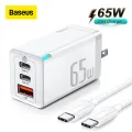 Baseus 65W GaN5 Pro Charger Quick Charge 4.0 3.0 Type C PD USB Charger Portable Fast Charger For Laptop Tablet Phone. 