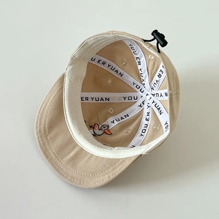 Cute%20Duck%20Baby%20Baseball%20Cap%20Solid%20Color%20Cartoon%20Embroidered%20Peaked%20Hat%20for%20Toddler%20Boy%20Girl%20Summer%20Soft-brim%20Kids%20Casual%20Sun%20Hat%20-%20Image%206