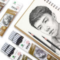 Charcoal/Carbon Pencil 12pcs Soft/Medium/Hard/Extra-soft Drawing Charcoal Pens Art Supplies C7300. 