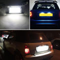 2Pcs LED Number License Plate Light No Error License Plate Light Lamps for R56 2006 - 2012. 