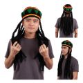 Rhasta Rasta Hat Jamaica Beanie Knit Crochet Slouchy Bob Marley Reggae Style Cap Green/ Yellow/ Black/ Red. 