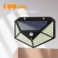 100 LED Solar Lights Outdoor Lighting Lamp Solar Powered Light Waterproof PIR Motion Sensor LED Street Light for Garden Decoration. 