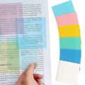 50 Sheets Color Transparent Sticky Note Self Adhesive Stickers Waterproof Memo Paper School Student Office Stationery. 