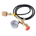 250Bar Gauge W21.8-14 Argon CO2 Refilling Station Charging Adapter Charging Valve Connector to Small Welding Tanks. 