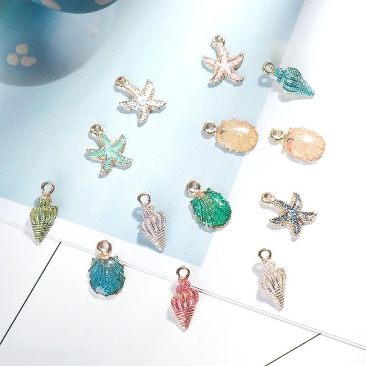 13Pcs/set%20Conch%20Seashell%20Enamel%20Charms%20Pendants%20-DIY%20Bracelet%20Necklace%20Handmade%20Jewelry%20Making%20Accessories%20-%20Image%204