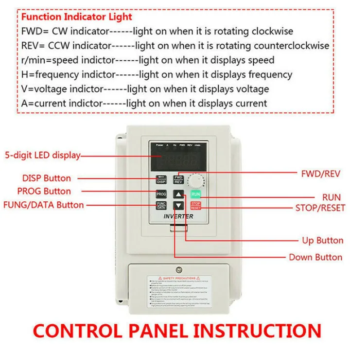 3X 2.2KW 3HP 220V Variable Frequency Drive Inverter CNC VFD VSD Single ...